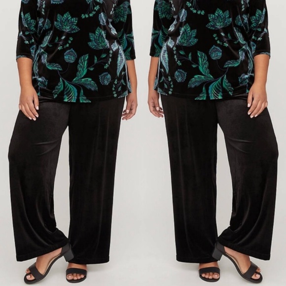 Catherines Pants - ✨HP✨ Catherines Stretch Velour Lounge Pants 0X
